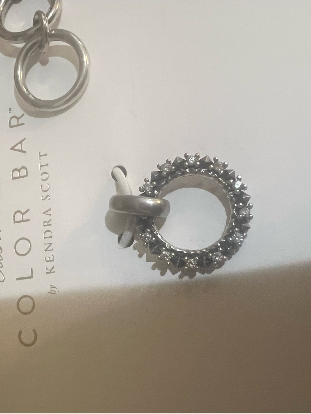 Kendra Scott Charm Pendant & Bracelet Silver NWT!! - Picture 3 of 4